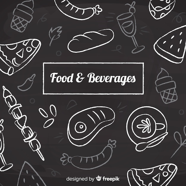 Fondo de alimentos y aperitivos