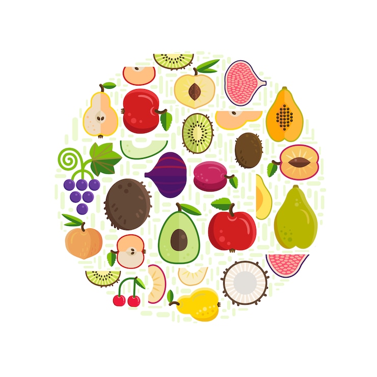 Vector gratuito fondo de alimentos orgánicos