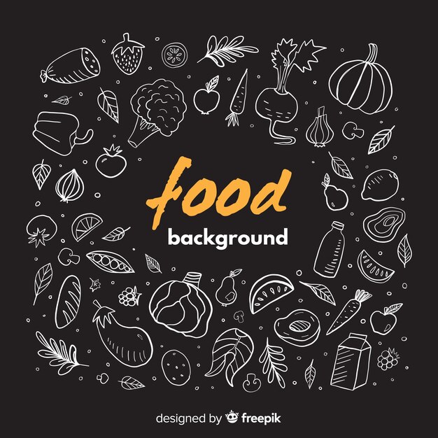 Fondo con alimentos