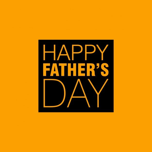 Fondo amarillo de feliz día del padre