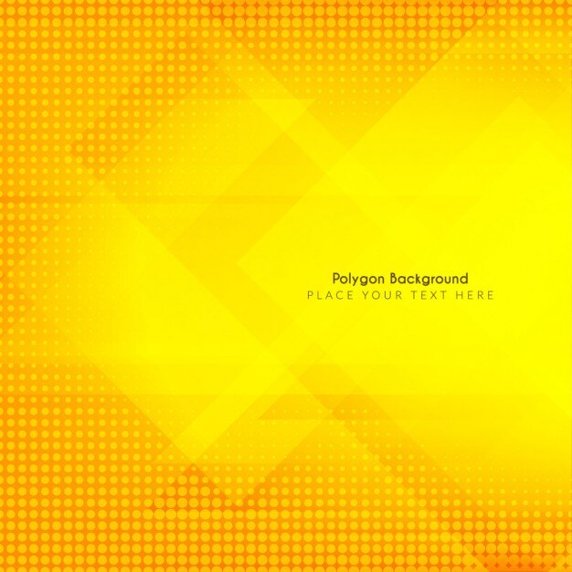 Fondo amarillo con formas poligonales y semitonos