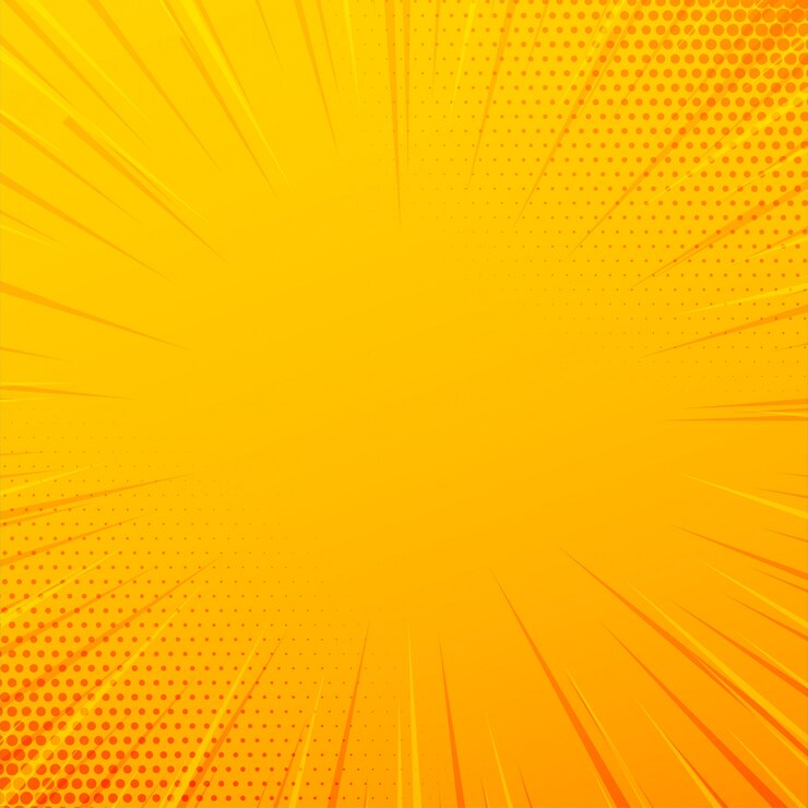 Vector gratuito fondo amarillo de líneas de zoom cómico