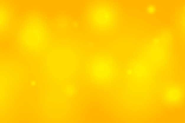 Fondo amarillo con luces bokeh borrosas