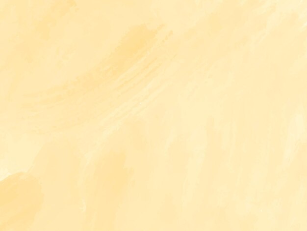Fondo amarillo suave de diseño de trazo de pincel acuarela abstracta
