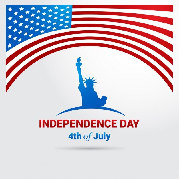 Fondo americano con bandera