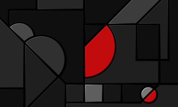 Fondo amplio abstracto creativo con formas geométricas