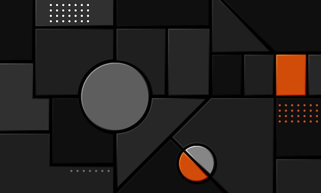 Fondo ancho abstracto creativo con formas geométricas
