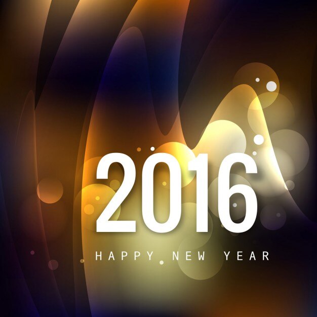 Fondo de año nuevo 2016 ondulado