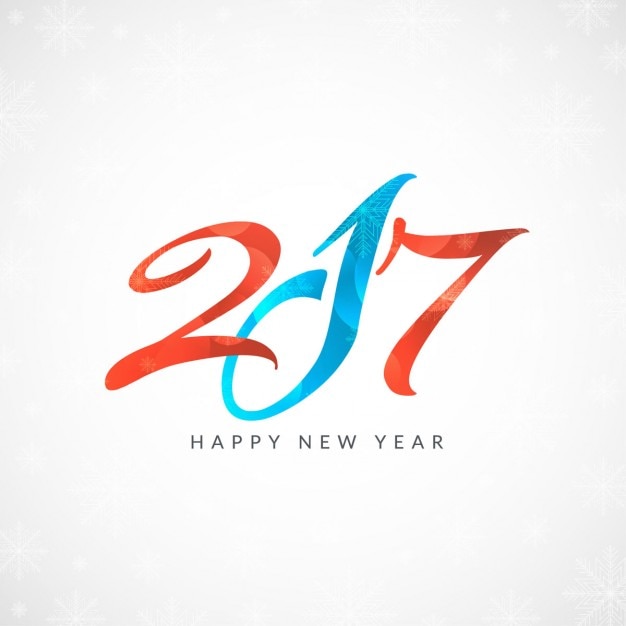 Vector gratuito fondo de año nuevo 2017 moderno