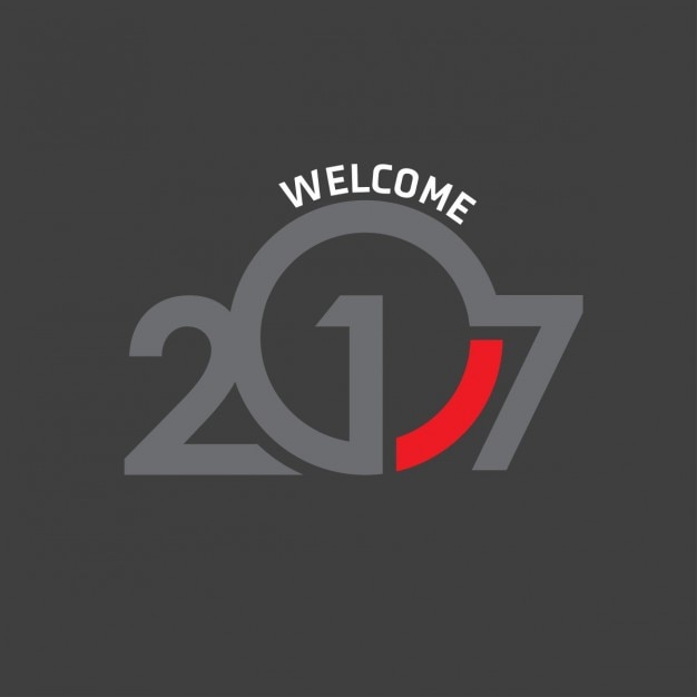Fondo de año nuevo 2017 moderno 