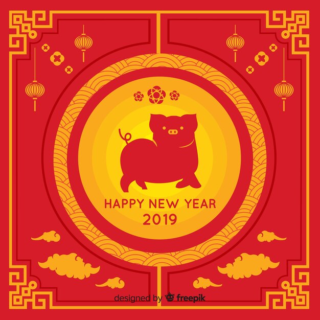 Fondo año nuevo chino