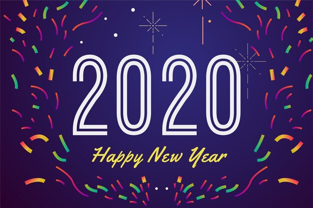 Fondo año nuevo confeti