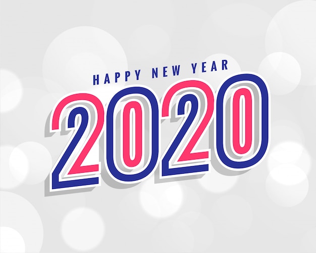 Vector gratuito fondo de año nuevo de moda 2020 en elegante