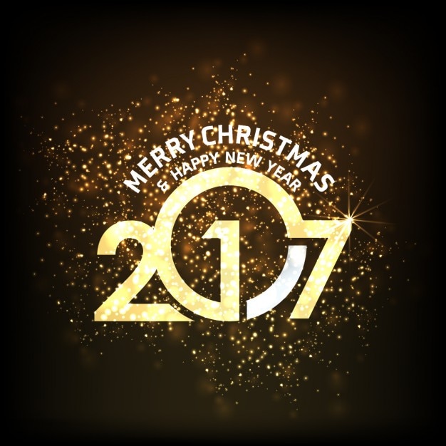 Fondo año nuevo, números dorados