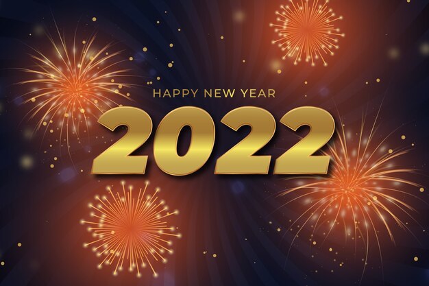 Fondo de año nuevo realista