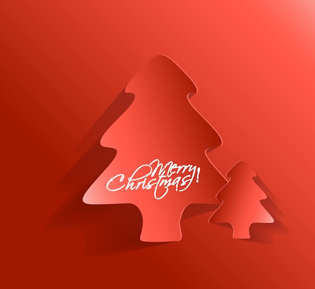 Fondo de árbol de Navidad abstracto moderno, ilustración vectorial.