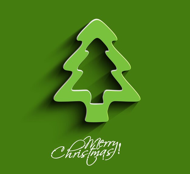Fondo de árbol de Navidad abstracto moderno, ilustración vectorial.