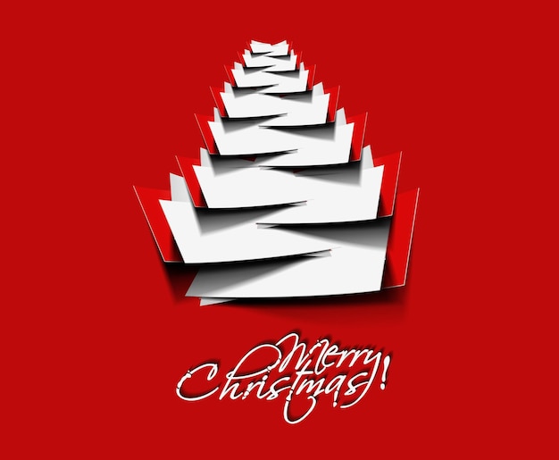 Fondo de árbol de Navidad abstracto moderno, ilustración vectorial.
