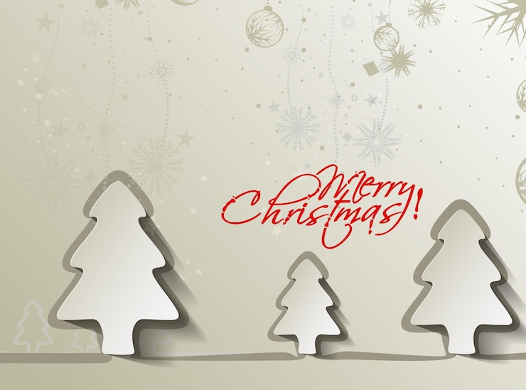 Vector gratuito fondo de árbol de navidad abstracto moderno, ilustración vectorial.