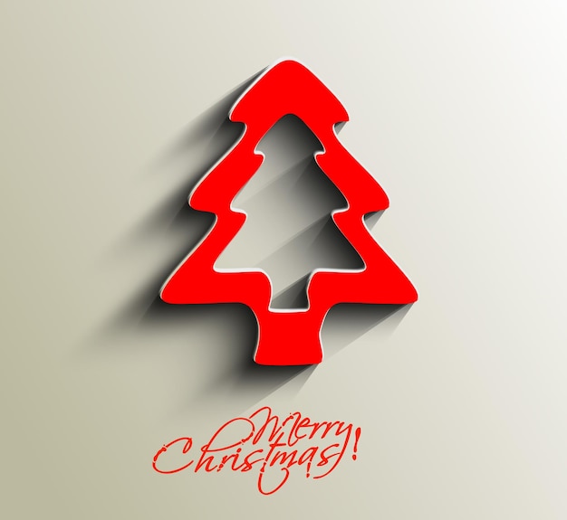 Fondo de árbol de Navidad abstracto moderno, ilustración vectorial.