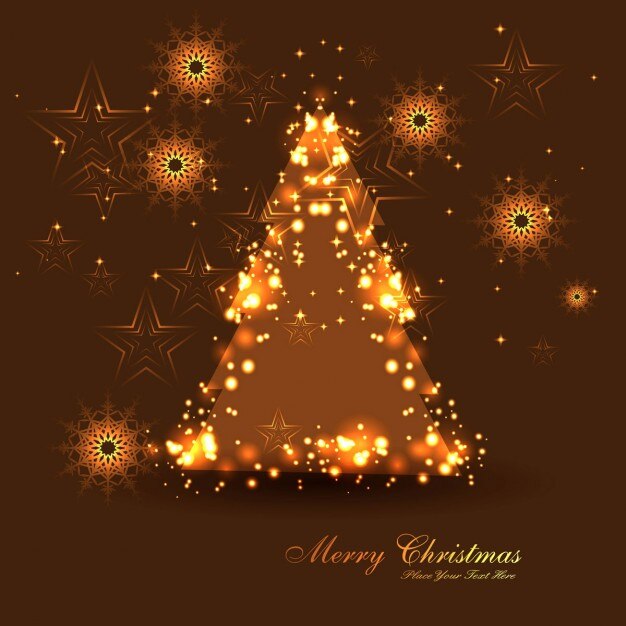 Fondo de árbol de navidad brillante