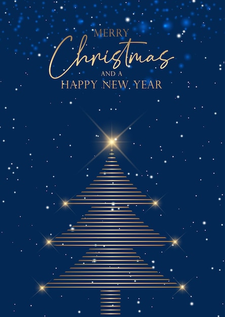 El fondo del árbol de Navidad contra el diseño nevado