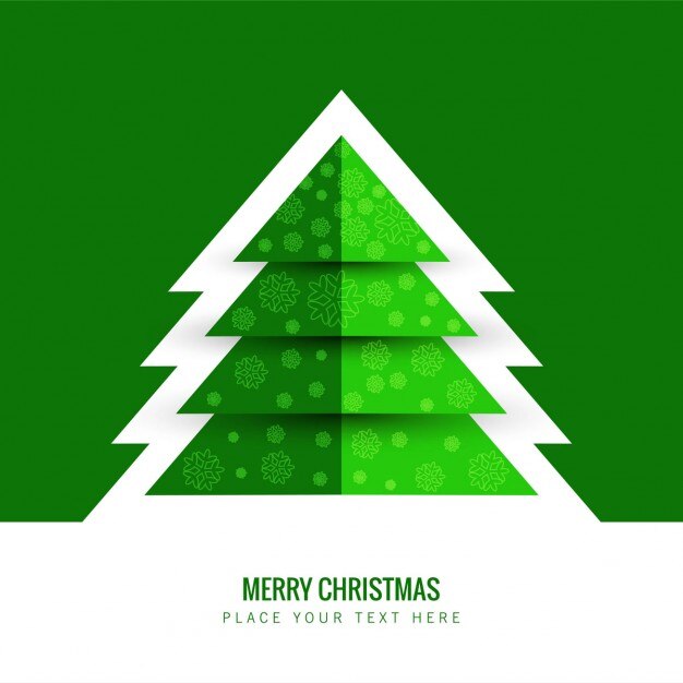 Fondo de árbol de navidad verde abstracto