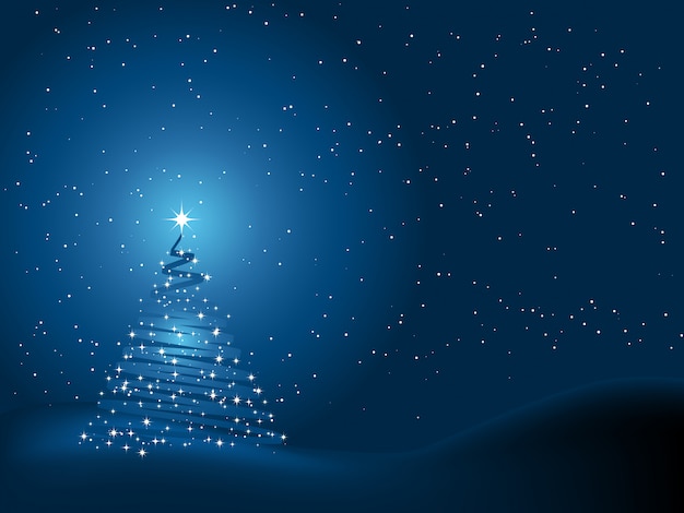 Vector gratuito fondo del árbol de navidad