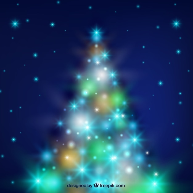 Vector gratuito fondo de árbol de navidad