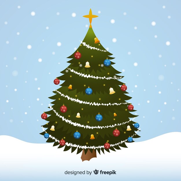 Fondo del árbol de Navidad