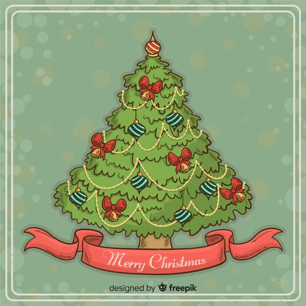 Fondo de árbol de navidad