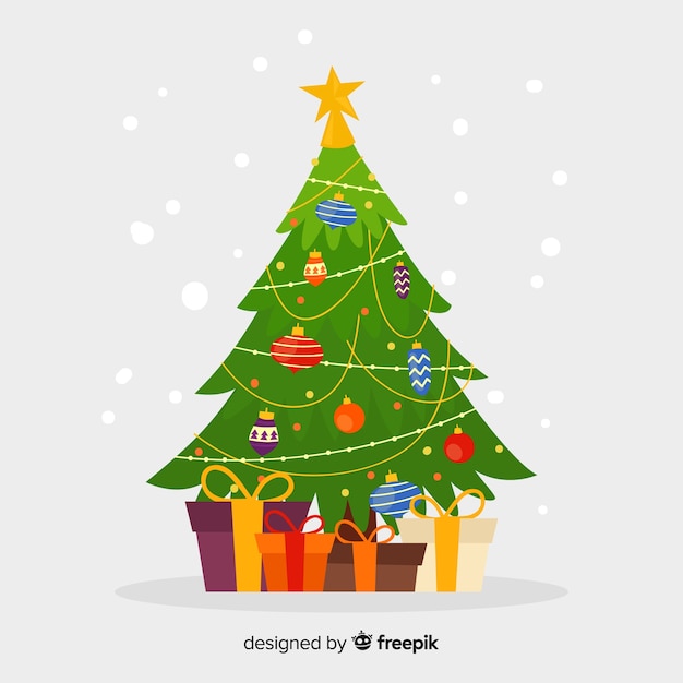Fondo de árbol de navidad