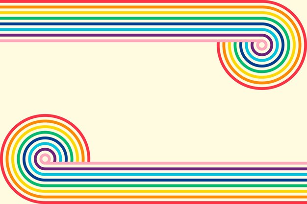 Fondo de arco iris de diseño plano