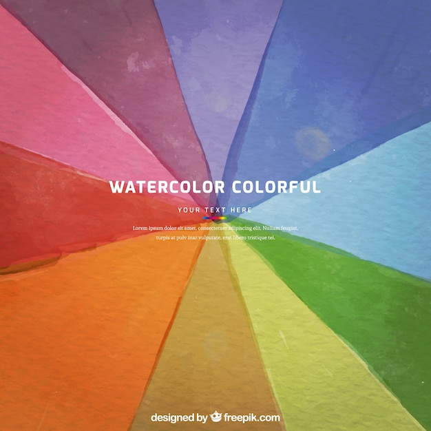 Vector gratuito fondo de arco iris en estilo acuarela