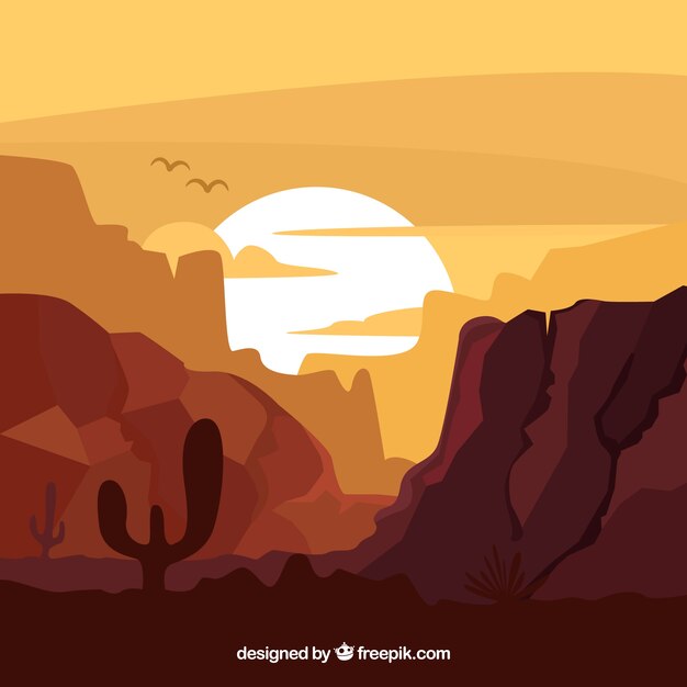 Fondo árido del oeste