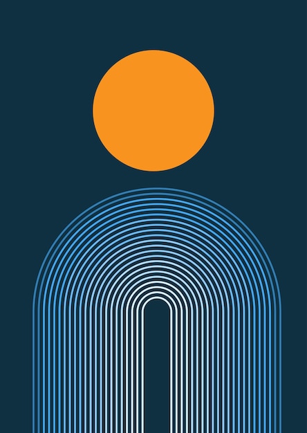 Fondo de arte abstracto de estilo Bauhaus moderno