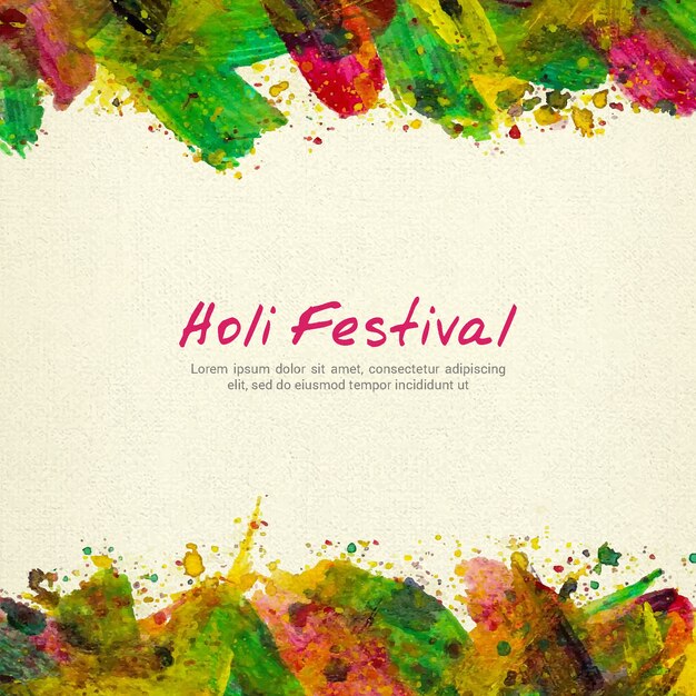 El fondo artístico para el festival de Holi