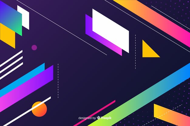 Fondo artístico formas geométricas