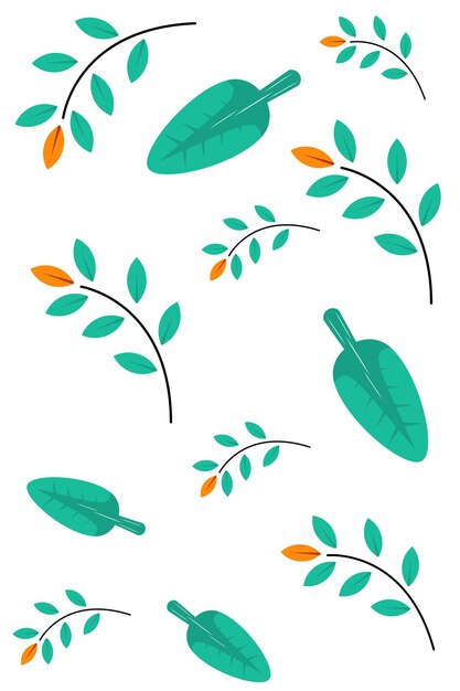 fondo artístico libre de hojas y flores