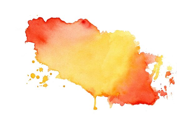 fondo artístico pintado a mano de colores rojo y amarillo