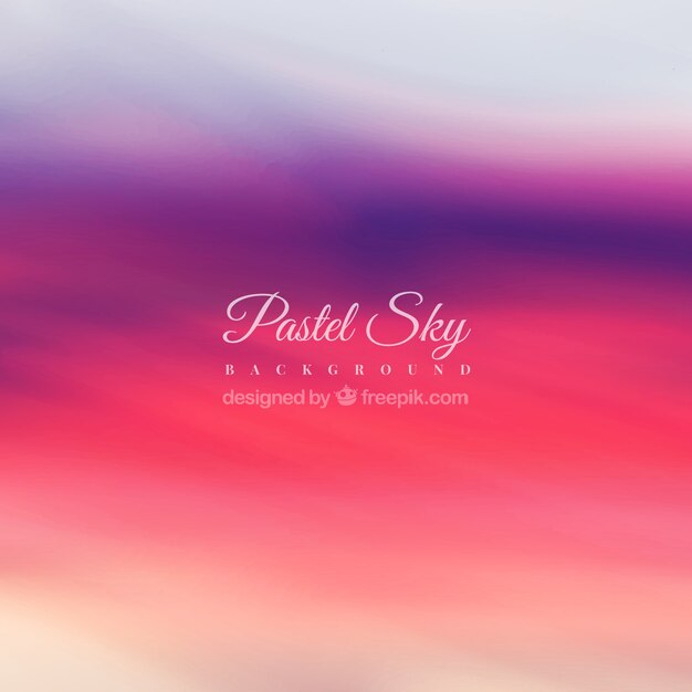 Fondo de atardecer en colores pastel