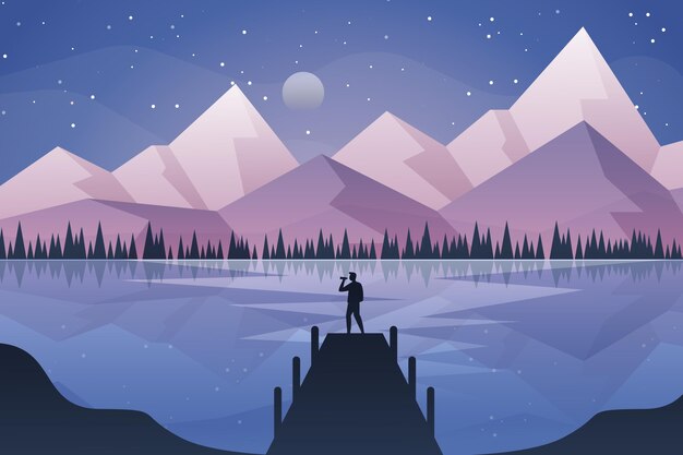 Fondo de aventura degradado