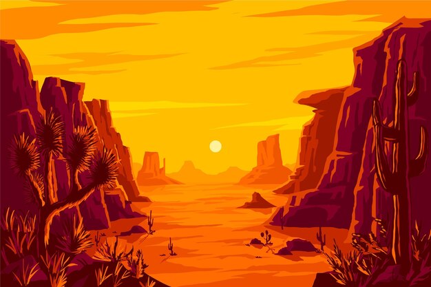 Fondo de aventura dibujado a mano