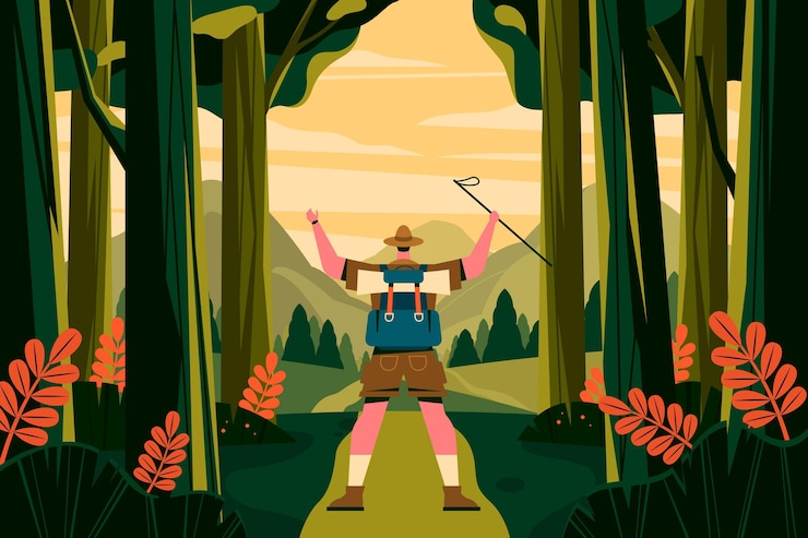 Vector gratuito fondo de aventura