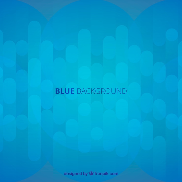 Vector gratuito fondo azul abstracto con diseño plano