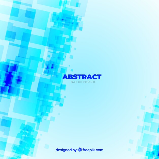 Fondo azul abstracto con diseño plano