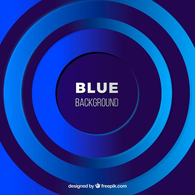 Fondo azul abstracto con diseño plano