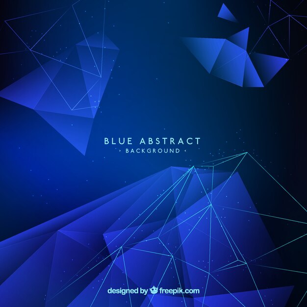 Fondo azul abstracto con estilo elegante