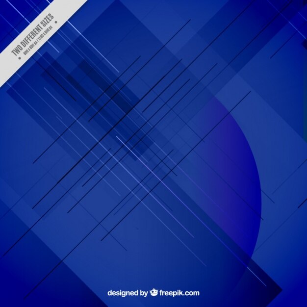 Fondo azul abstracto de líneas 