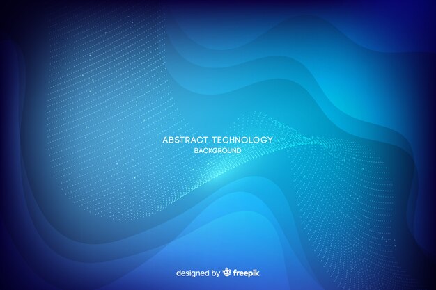 Fondo azul abstracto de tecnología 